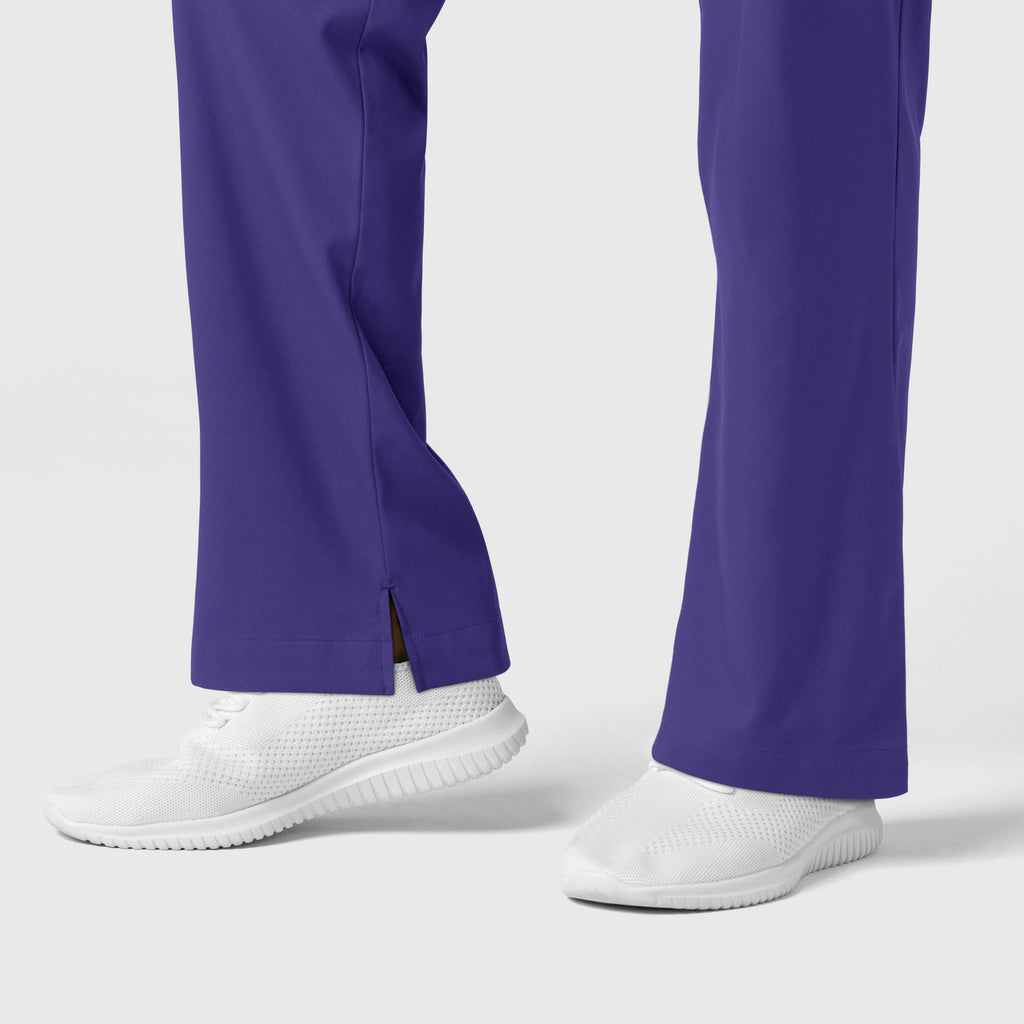Boundless 5351 Men's Straight Leg Scrub Pants Grape