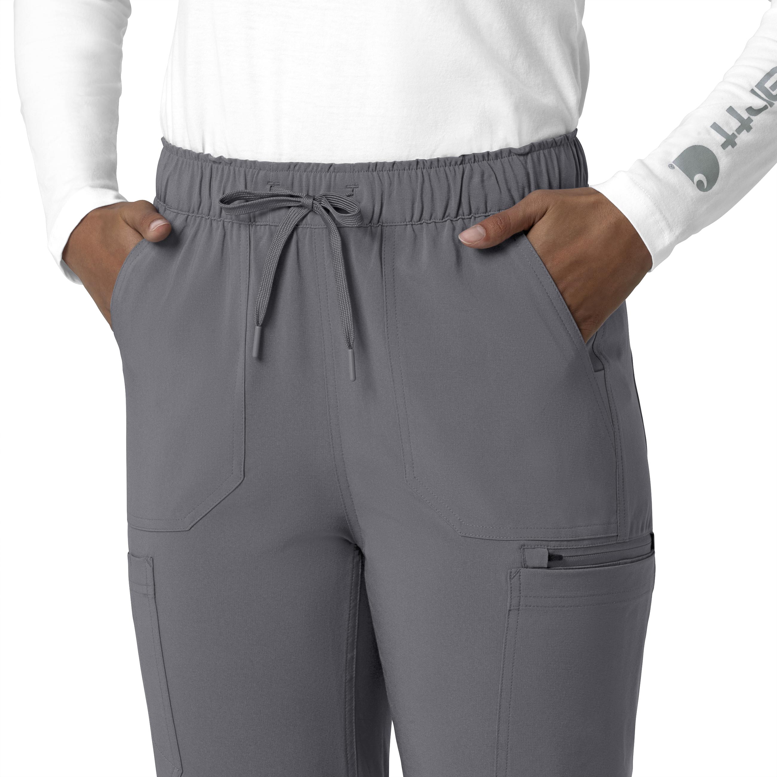 Force Cross-Flex C53210 Straight Leg Cargo Scrub Pants Pewter