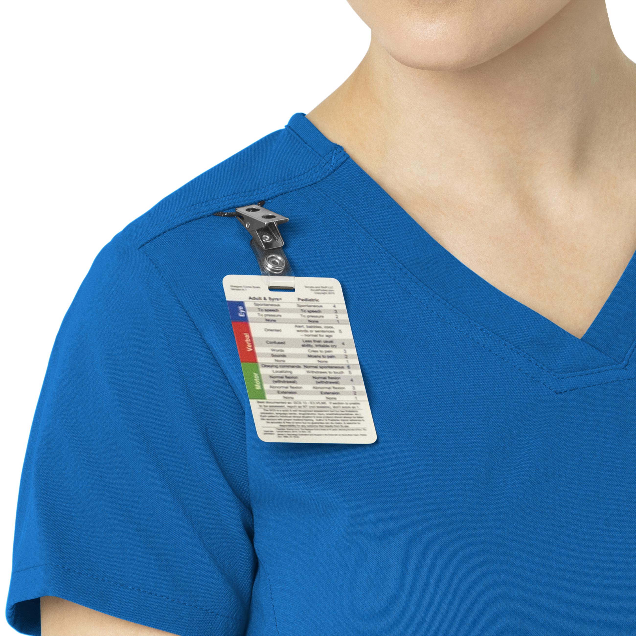 Rugged Flex Peak C12137 Tuck-In Scrub Top Royal