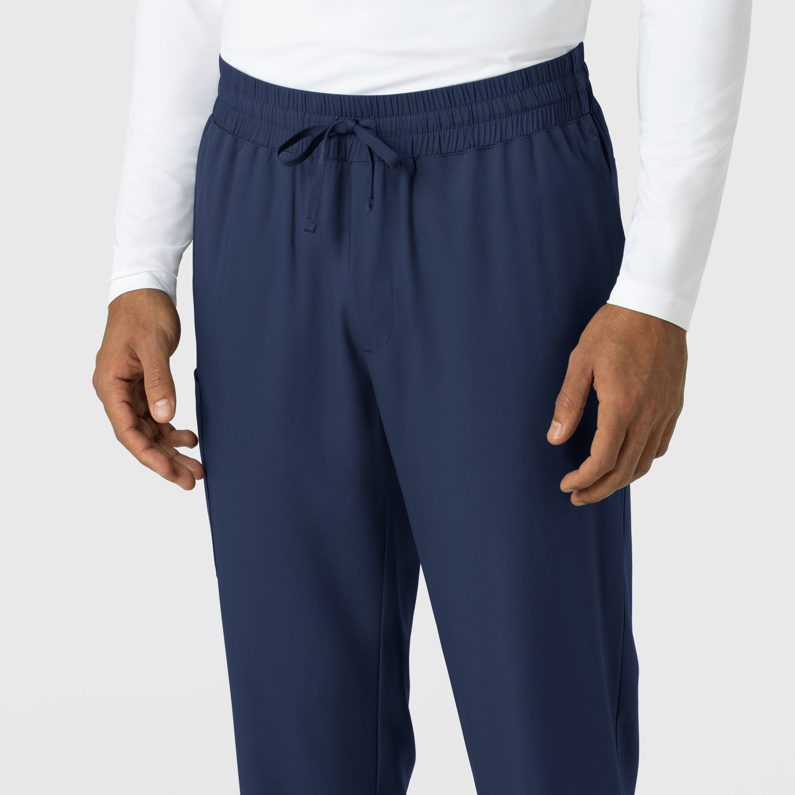Boundless 5351 Men's Straight Leg Scrub Pants Navy