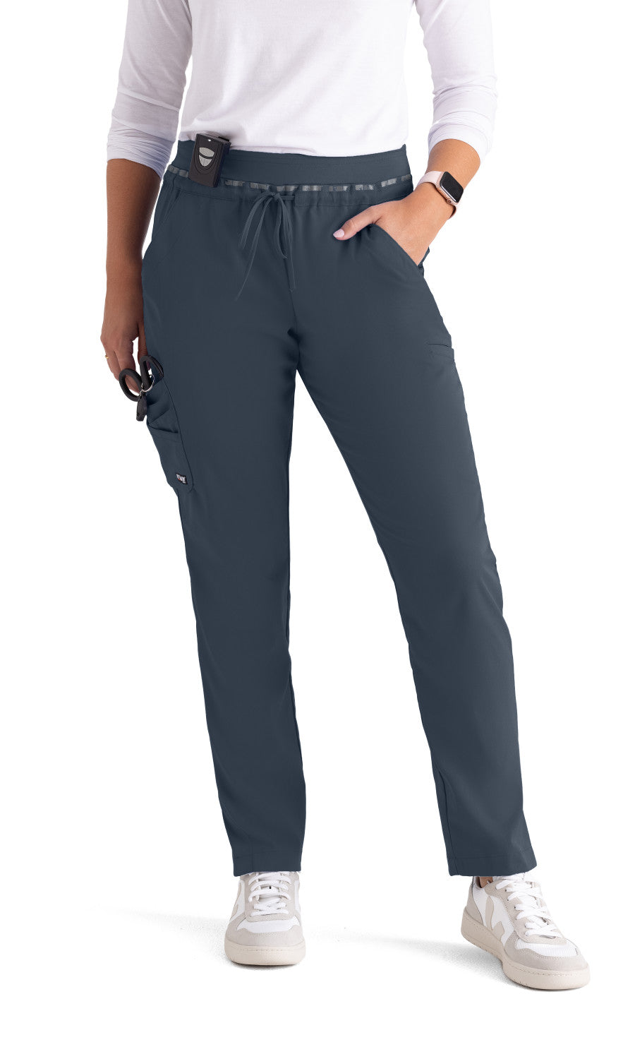 Grey's Anatomy Stretch GRSP526 Serena Scrub Pants Steel