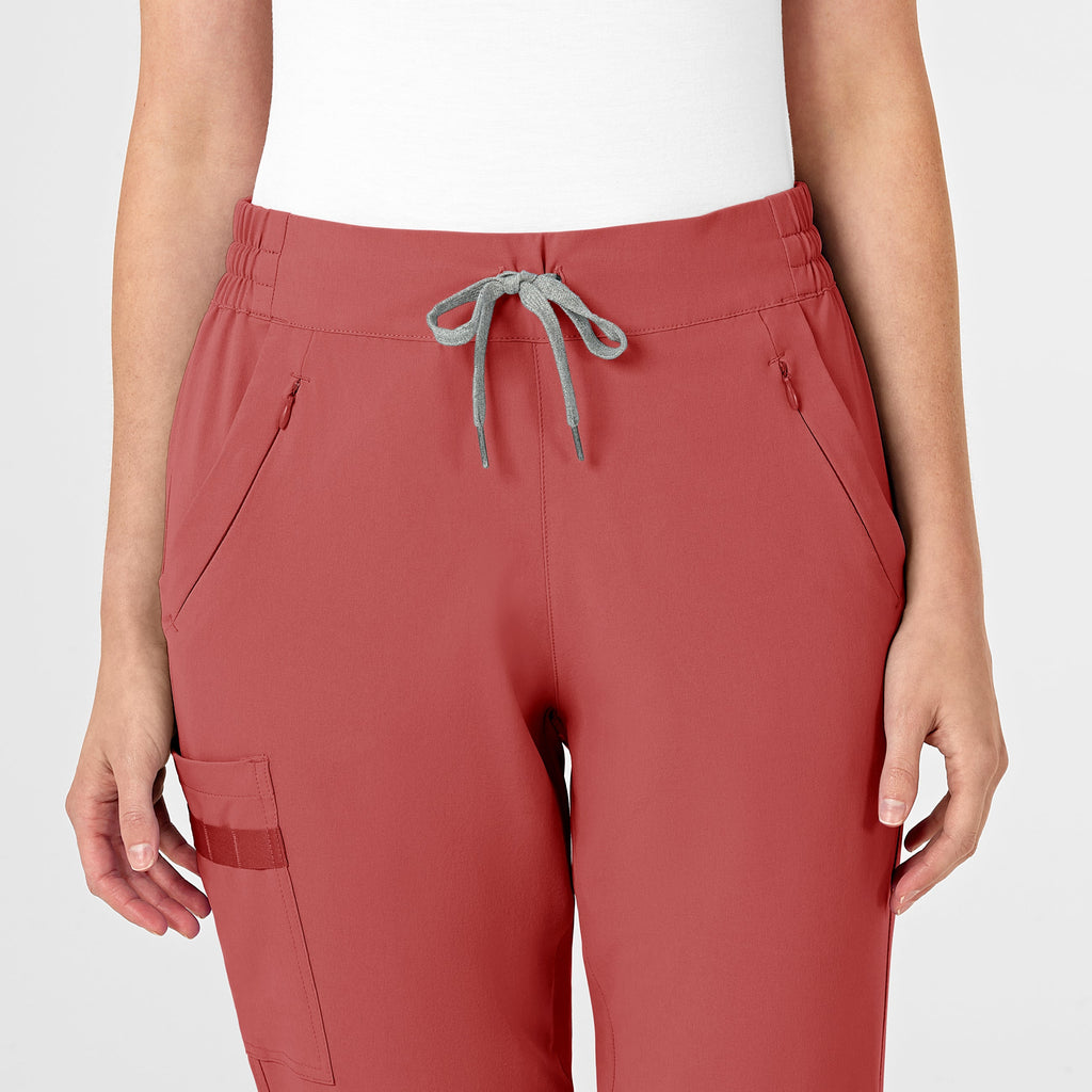 RENEW 5234 Jogger Scrub Pants Mineral Red