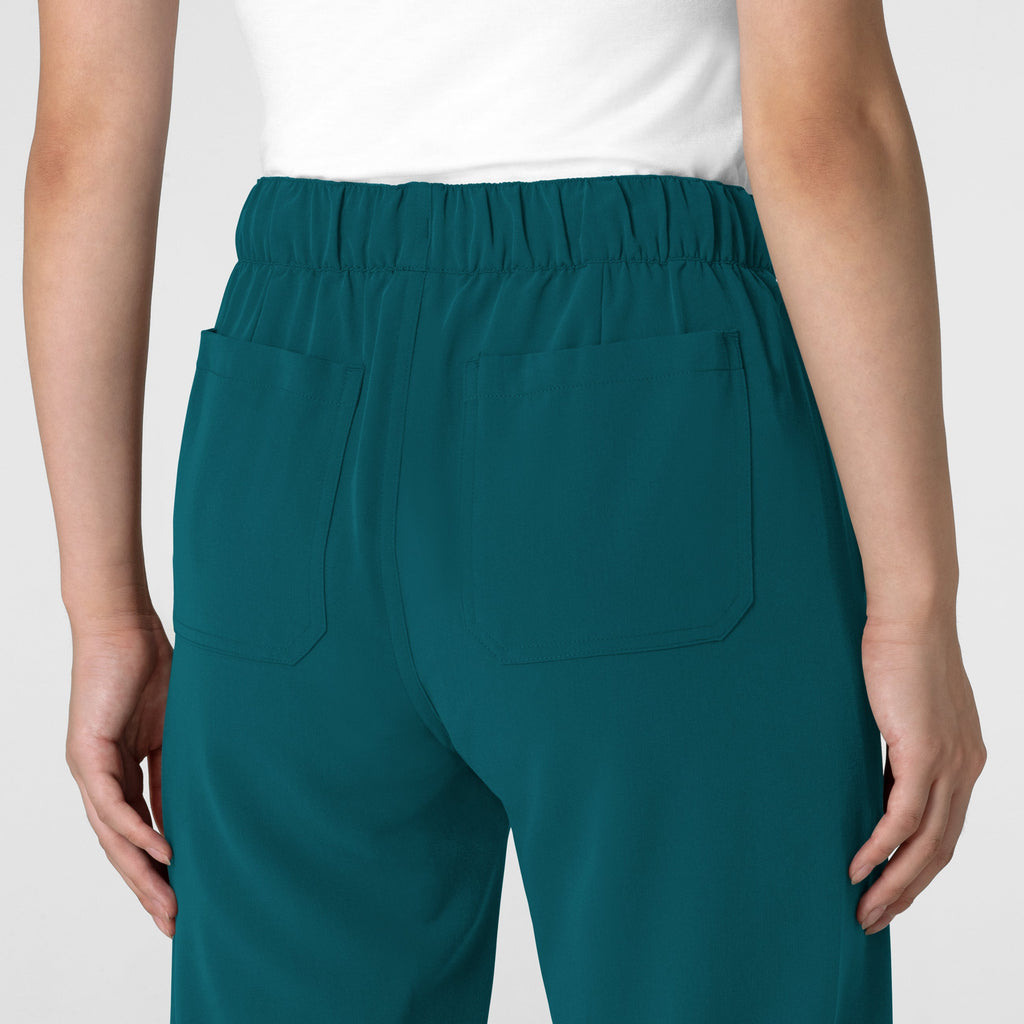 Nova 5232 Stovepipe High-Low Hem Scrub Pants Caribbean