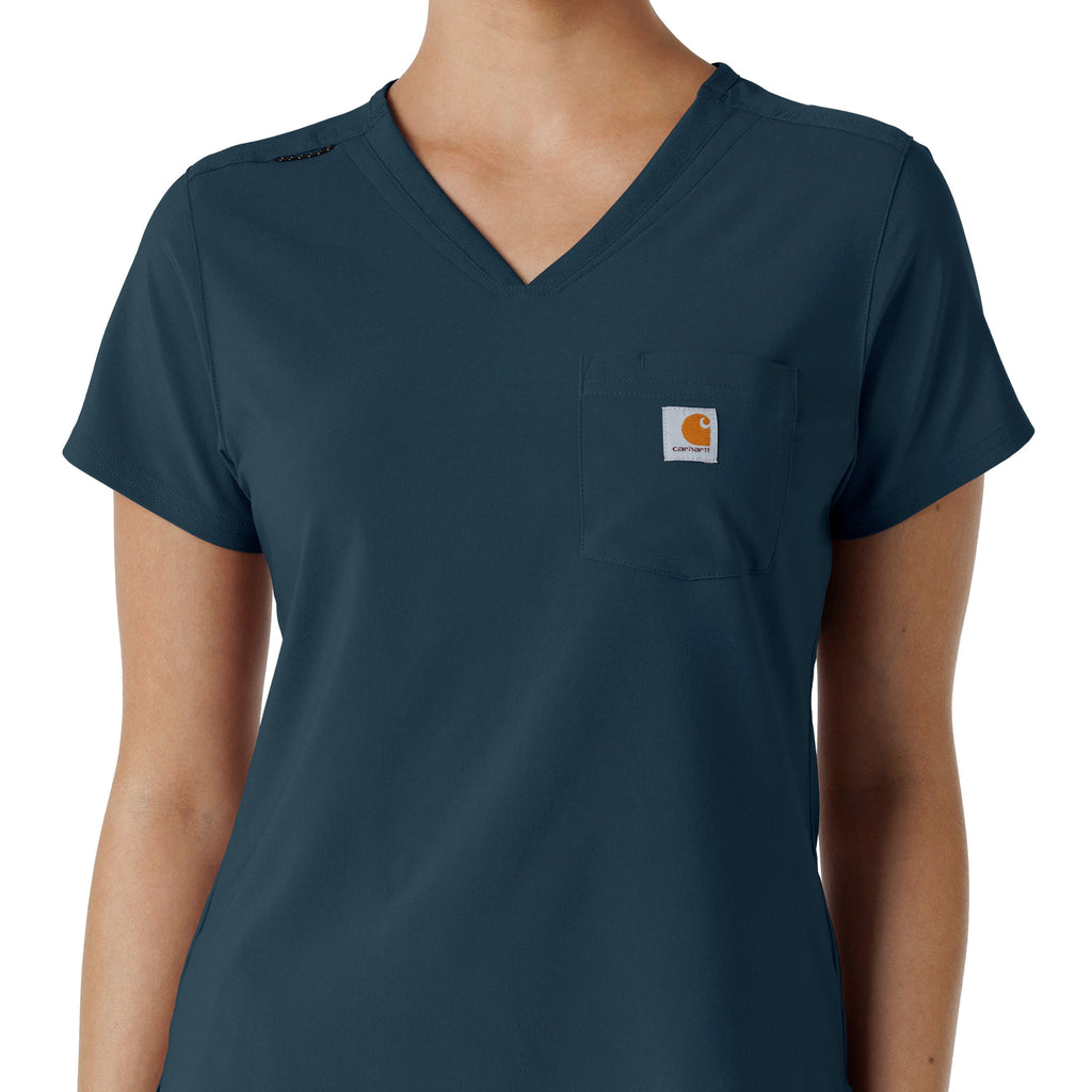 Force Cross-Flex C13410 Tuck-In Scrub Top Navy