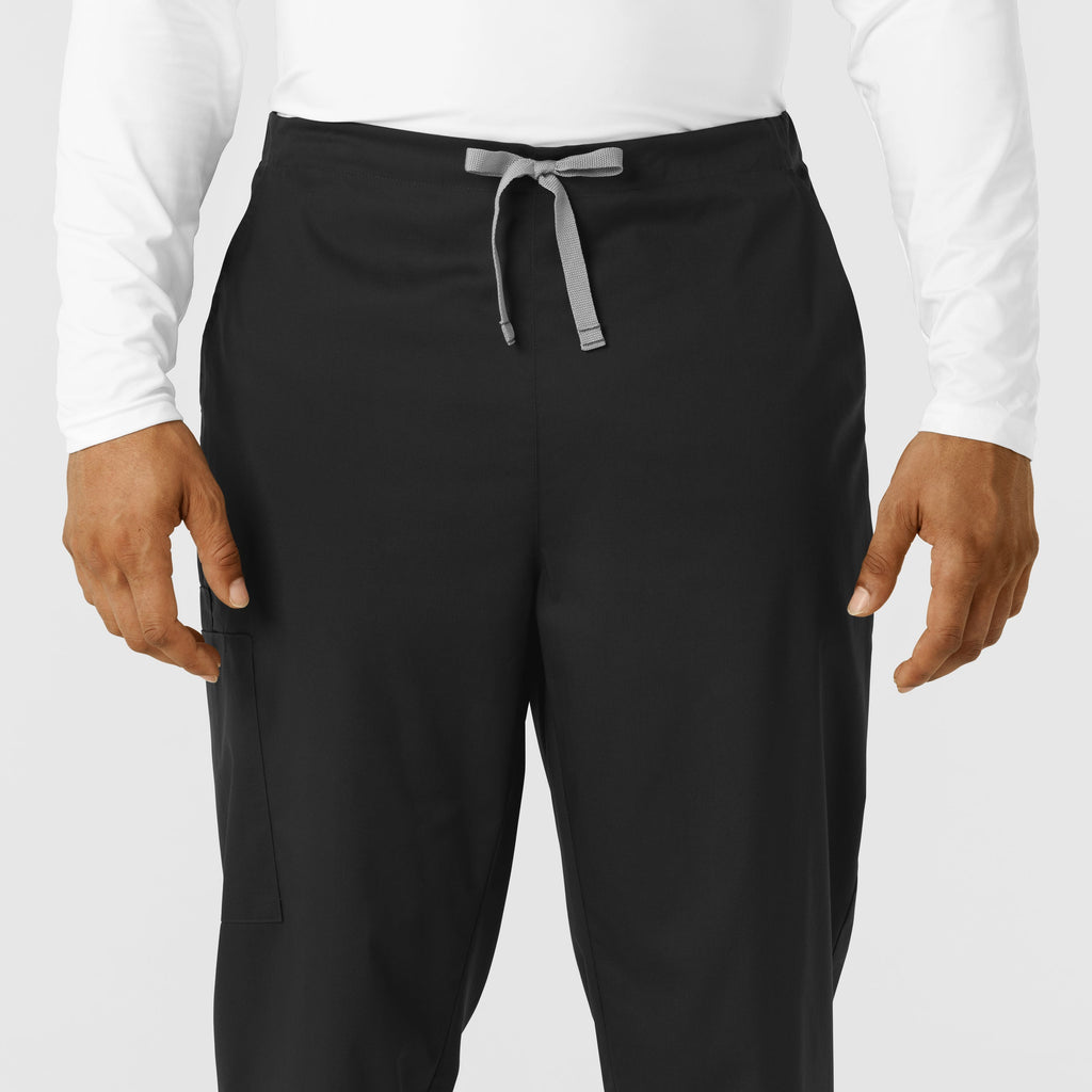 WonderWORK 507 Men's Cargo Jogger Scrub Pants Black