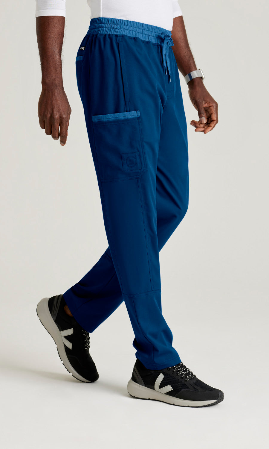 Grey's Anatomy Spandex Stretch GRSP641 Nathan Scrub Pants Indigo