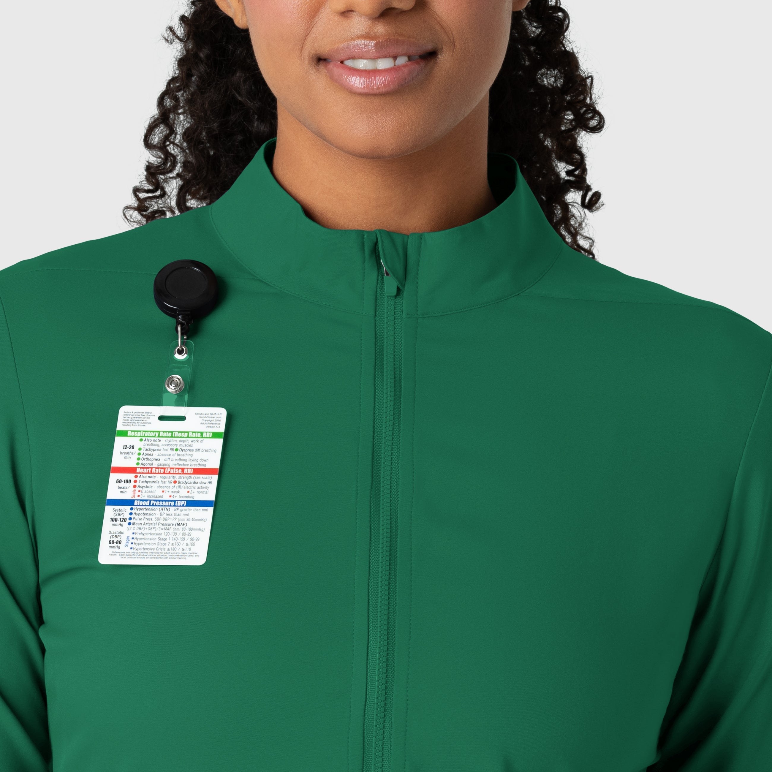Boundless 8151 Warm Up Scrub Jacket Hunter