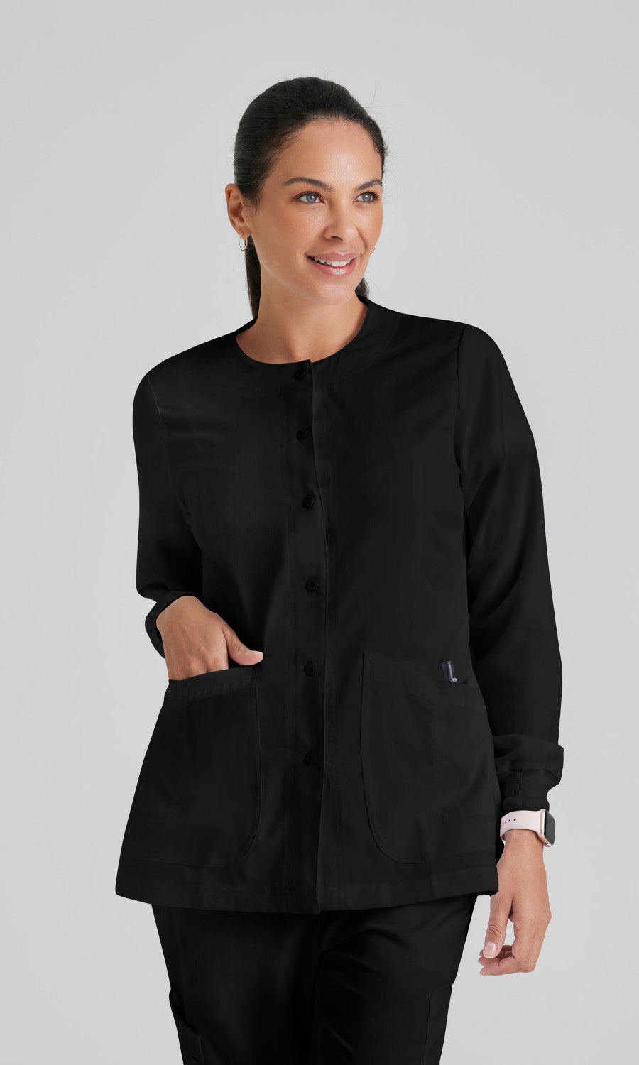 Grey's Anatomy 4450 Jamie Scrub Jacket Black