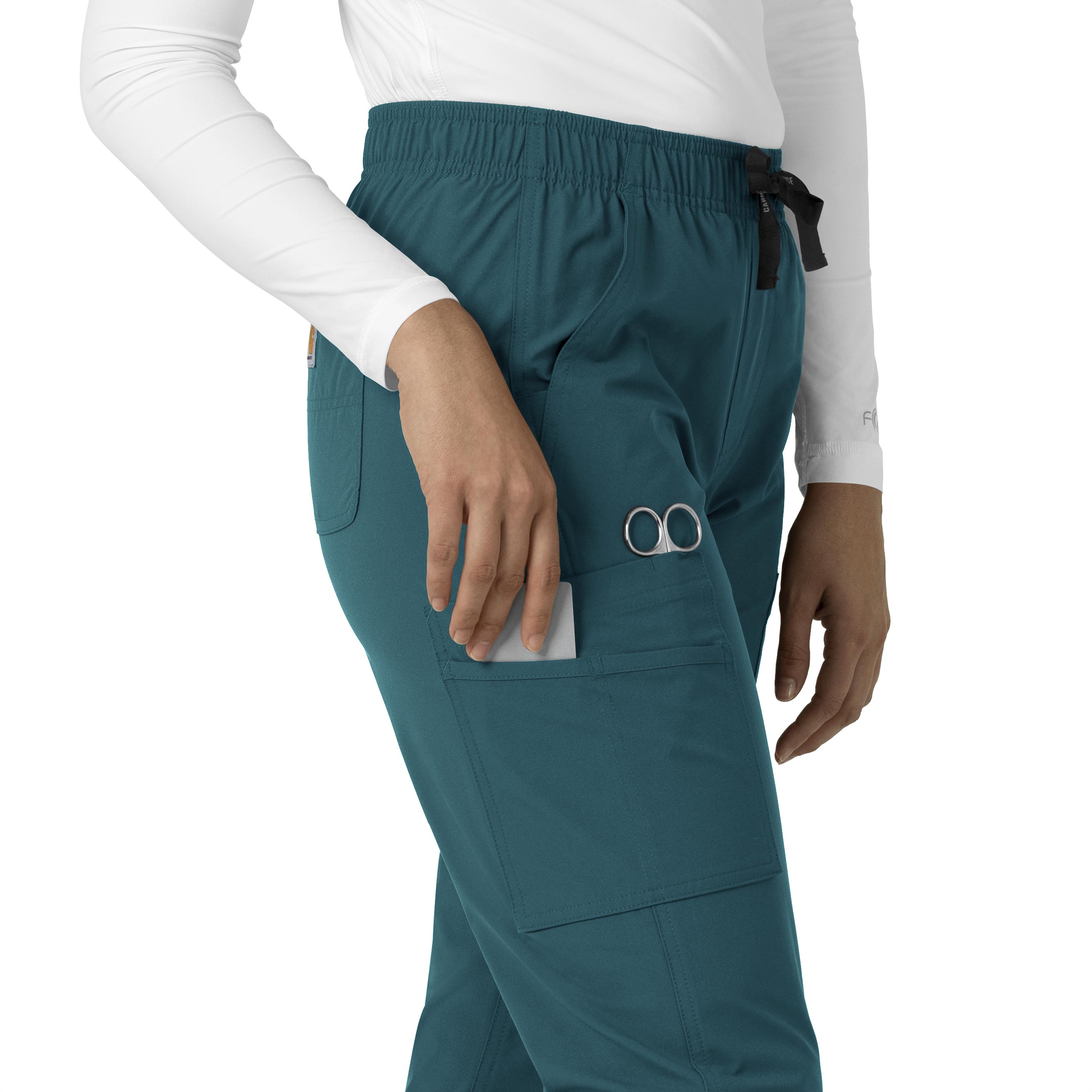 Force Essentials C51213 Straight Leg Scrub Pants Caribbean Blue