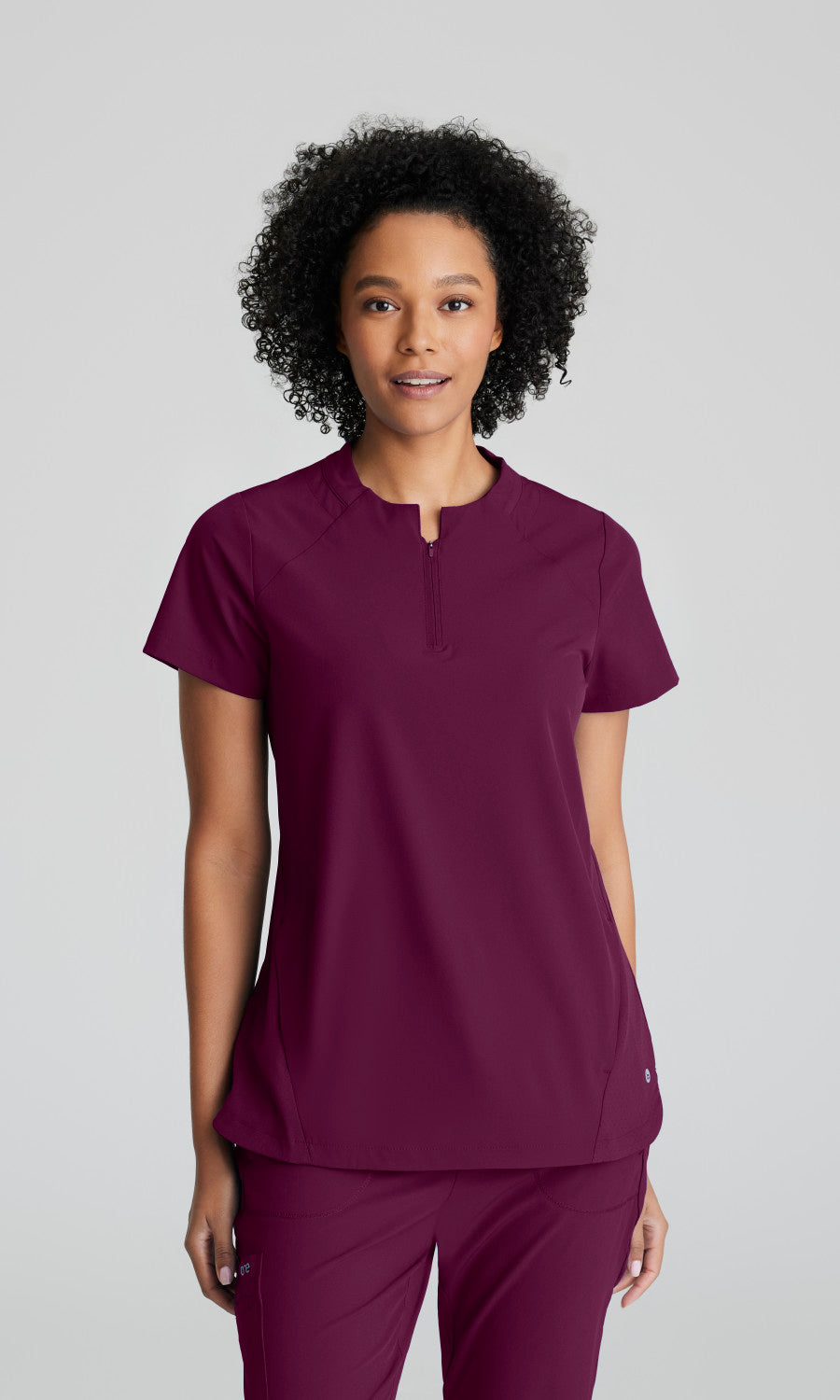 Barco One BOT216 Flux Scrub Top Wine