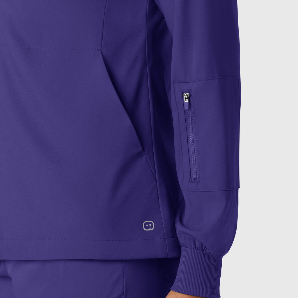 Boundless 8151 Warm Up Scrub Jacket Grape