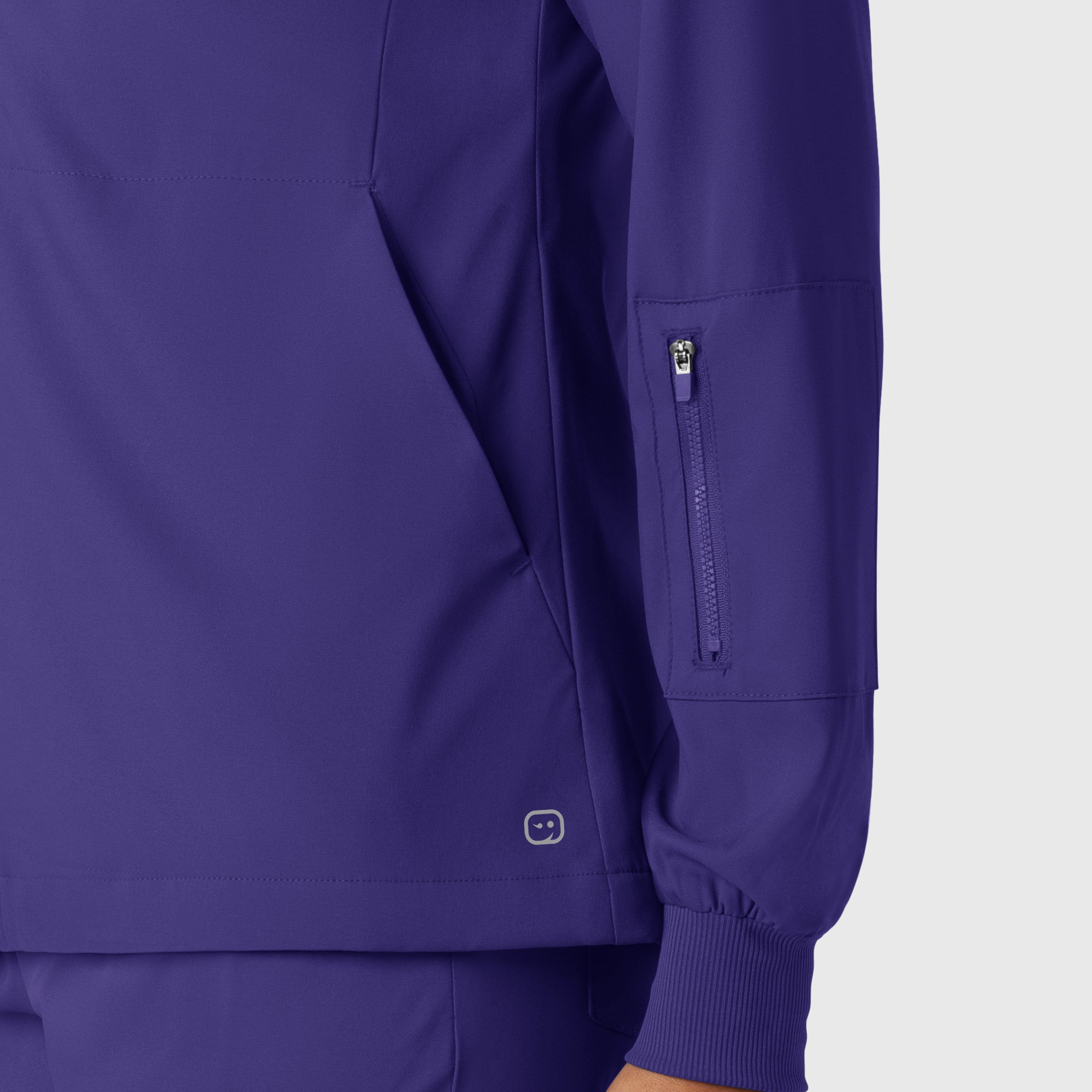 Boundless 8151 Warm Up Scrub Jacket Grape