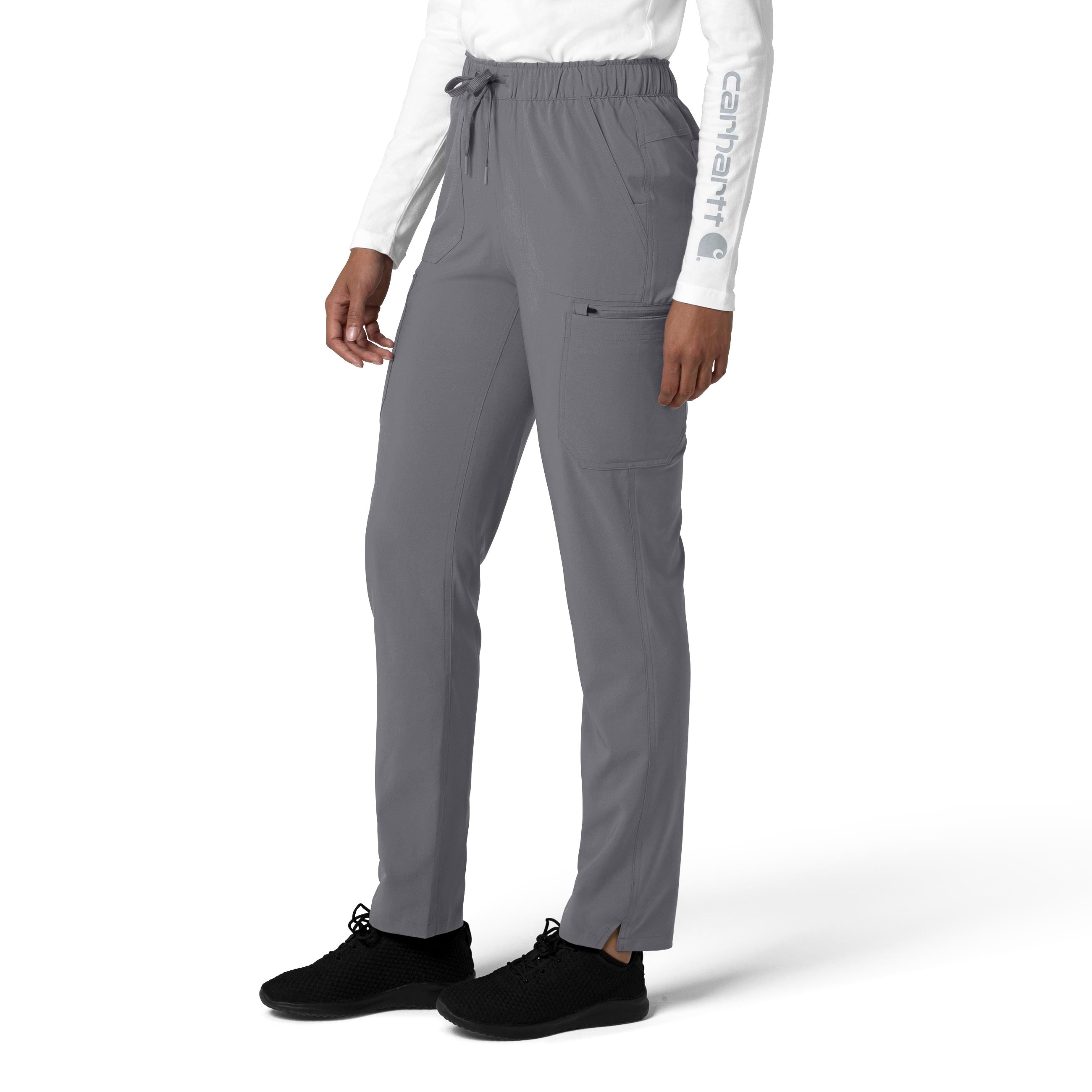Force Cross-Flex C53210 Straight Leg Cargo Scrub Pants Pewter