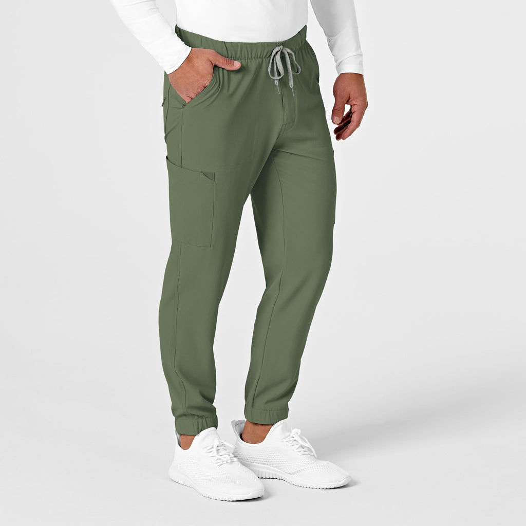 RENEW 5034 Men's Jogger Scrub Pants Olive