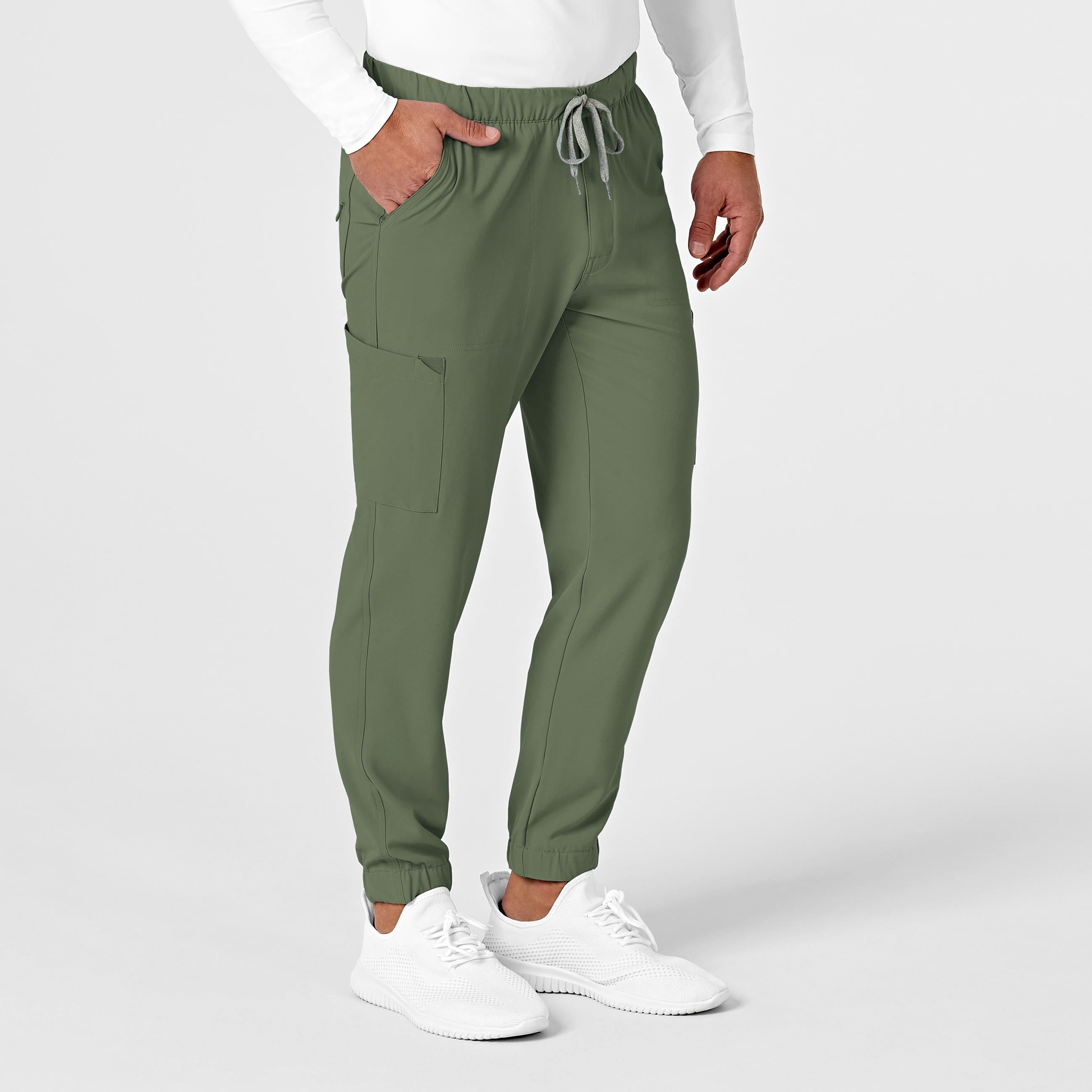 RENEW 5034 Men's Jogger Scrub Pants Olive