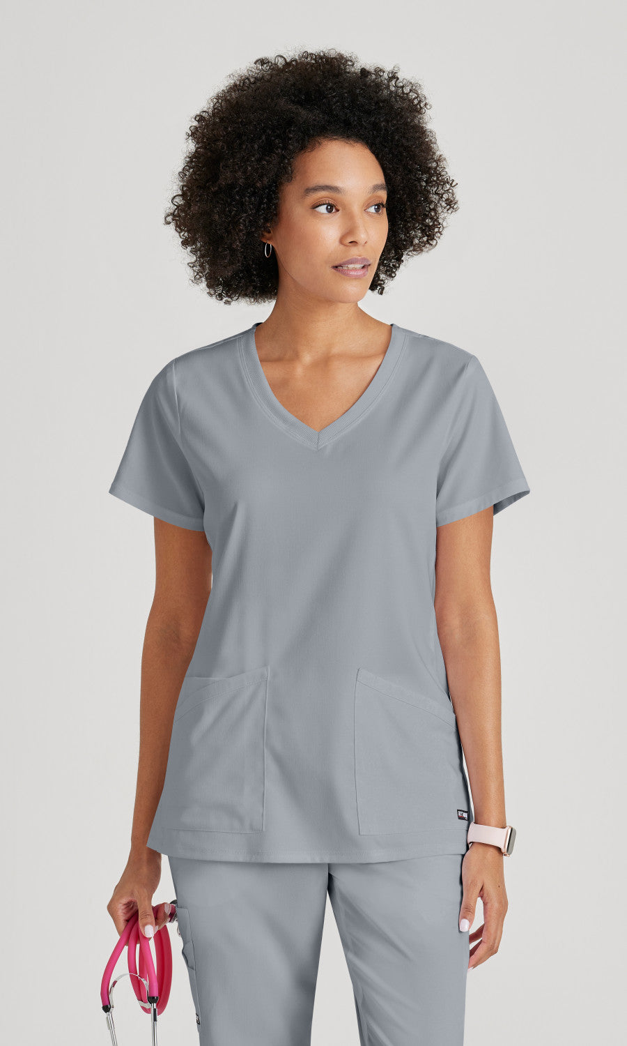 Grey's Anatomy Stretch GRST045 Serena Scrub Top Moonstruck