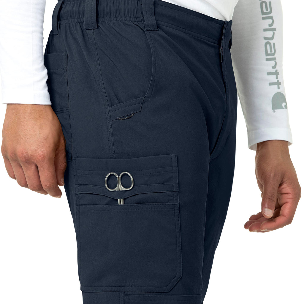 Rugged Flex Peak C55037 Men's Straight Leg Cargo Scrub Pants Navy