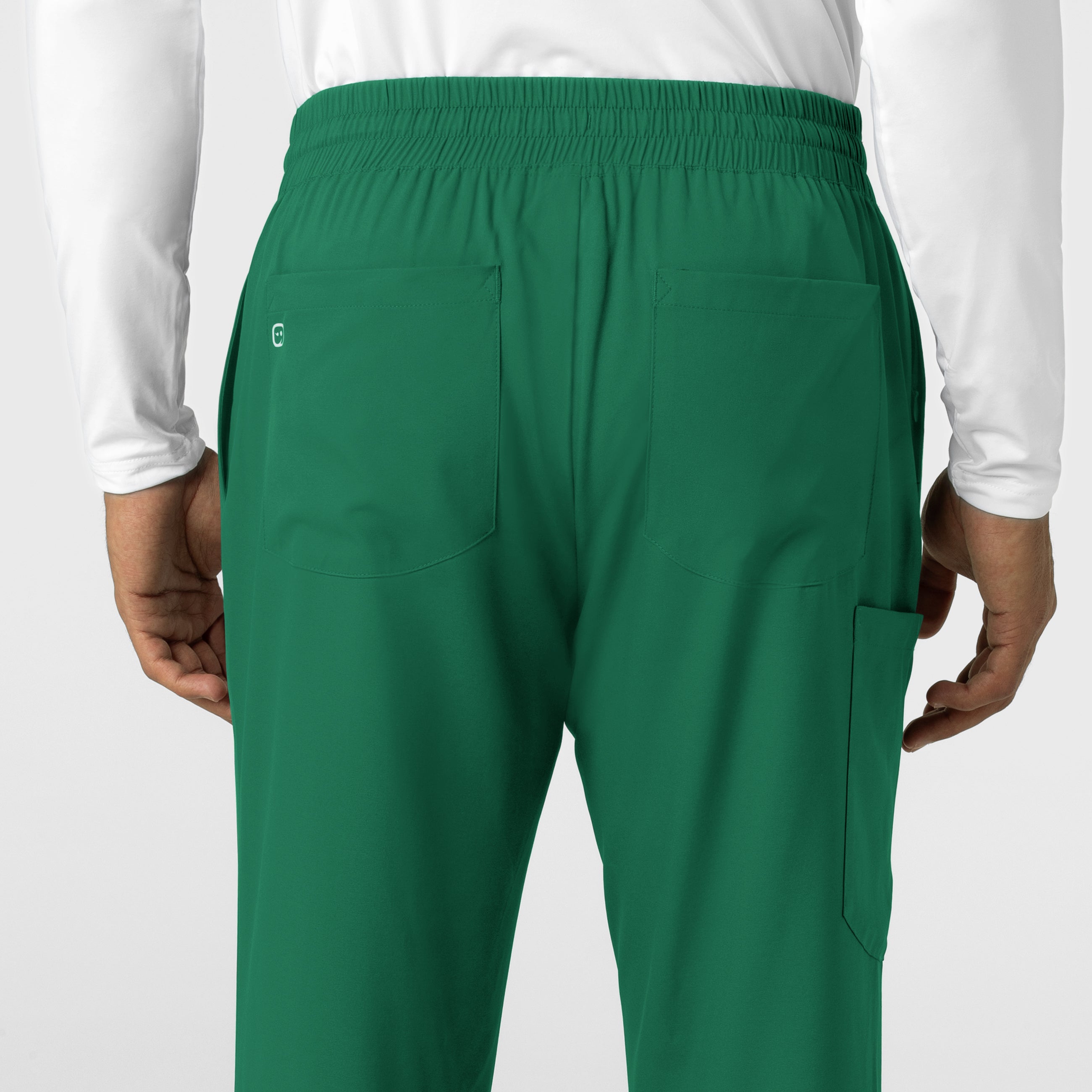 Boundless 5351 Men's Straight Leg Scrub Pants Hunter