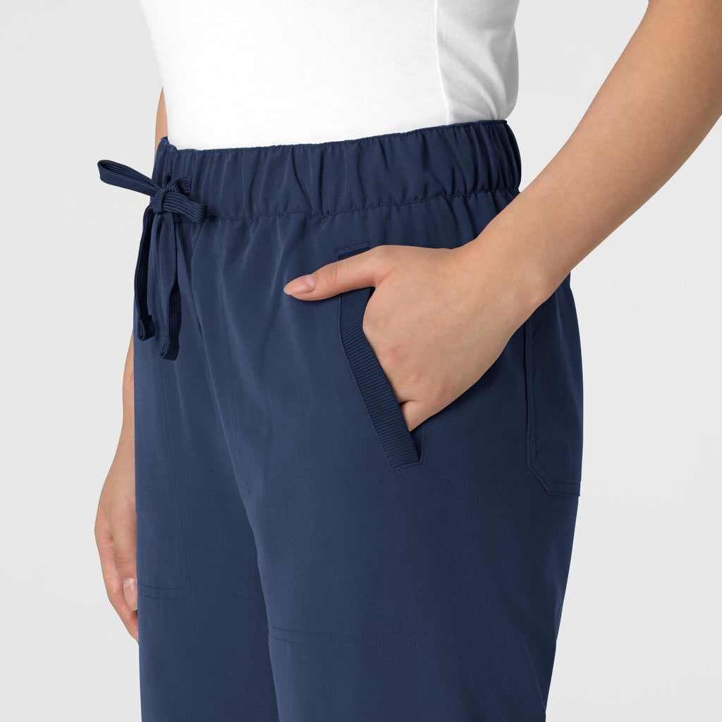 Nova 5232 Stovepipe High-Low Hem Scrub Pants Navy