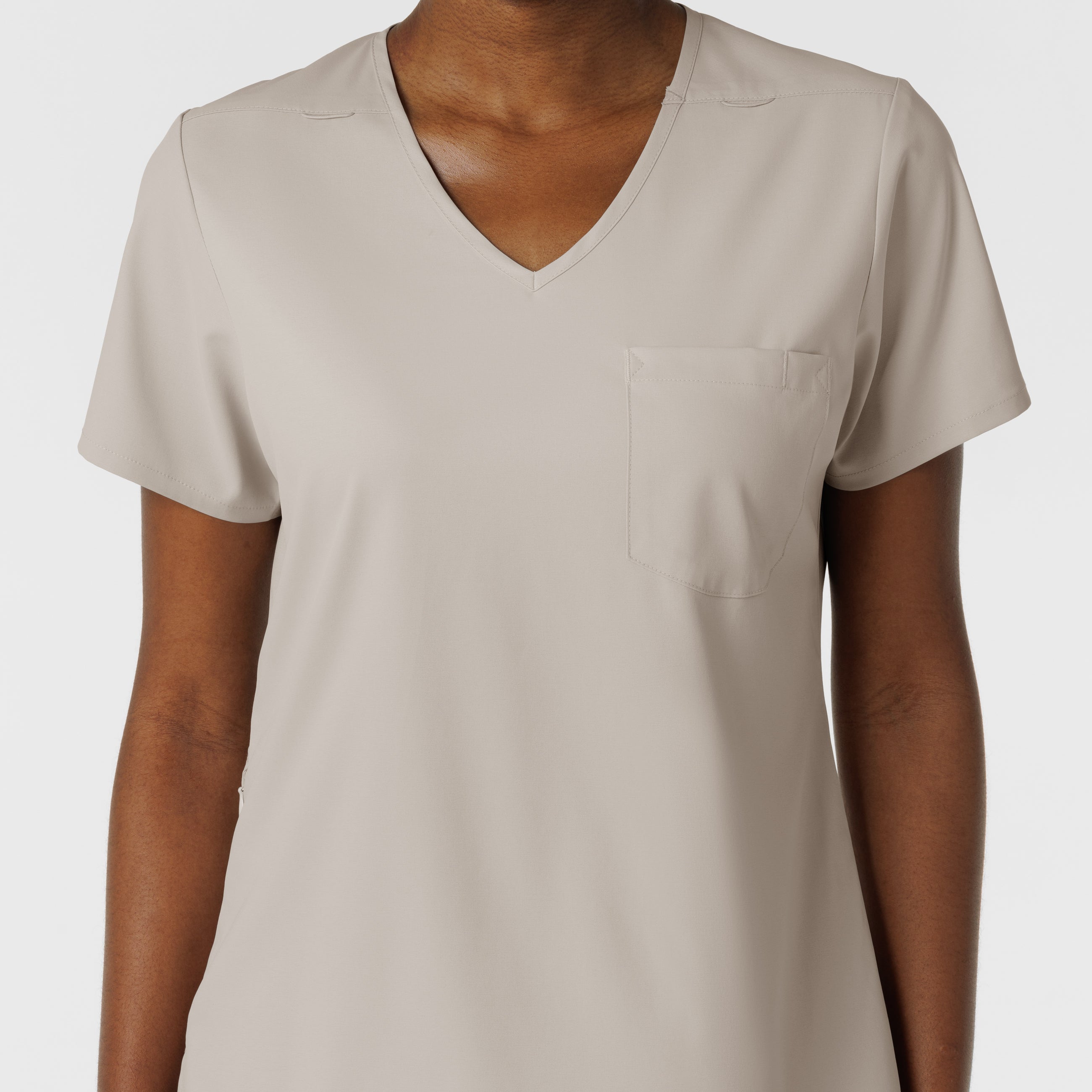 Boundless 6151 Tuck-In Scrub Top Cloud