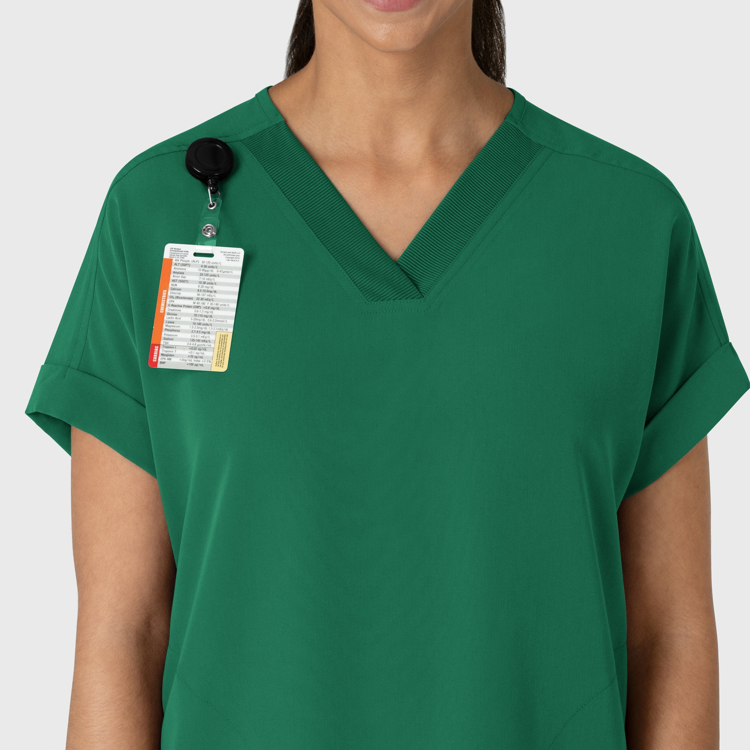 Nova 6232 Drop Shoulder Boxy Scrub Top Hunter