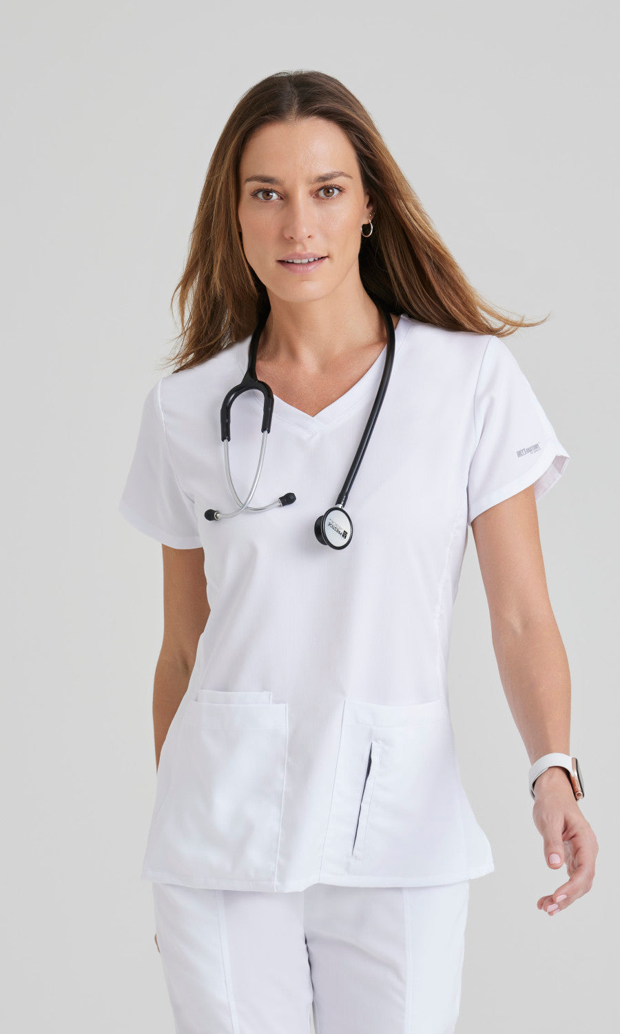 Grey's Anatomy 41423 Cora Scrub Top White