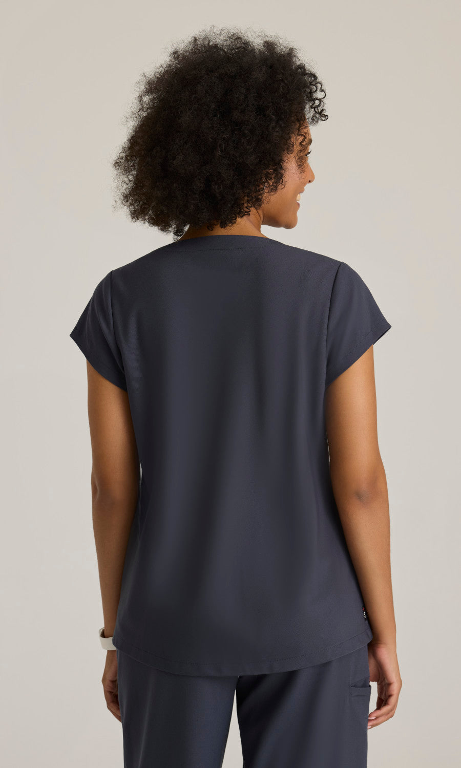 Grey's Anatomy Stretch GRST246 Marisol Scrub Top Steel