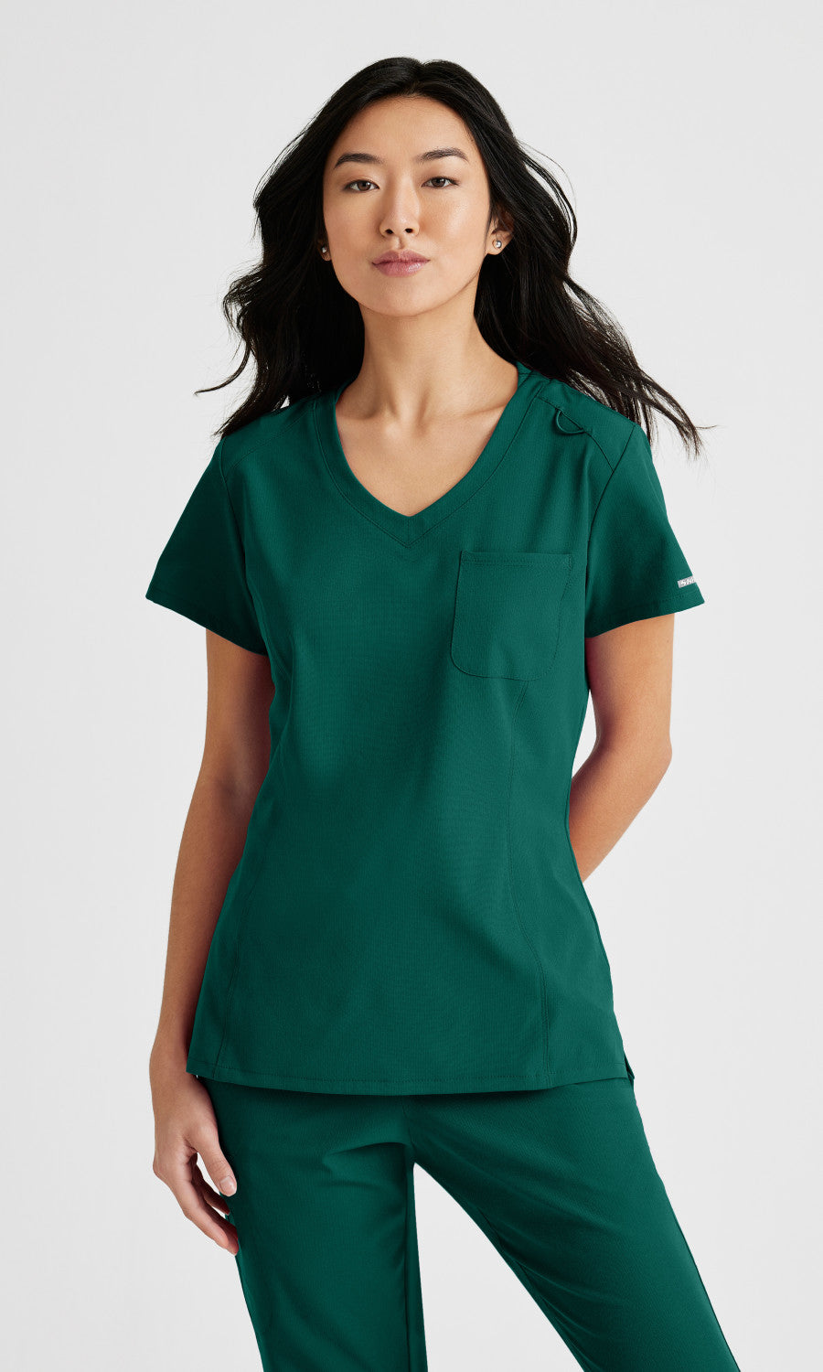 Skechers SKT147 Dignity Scrub Top Hunter Green