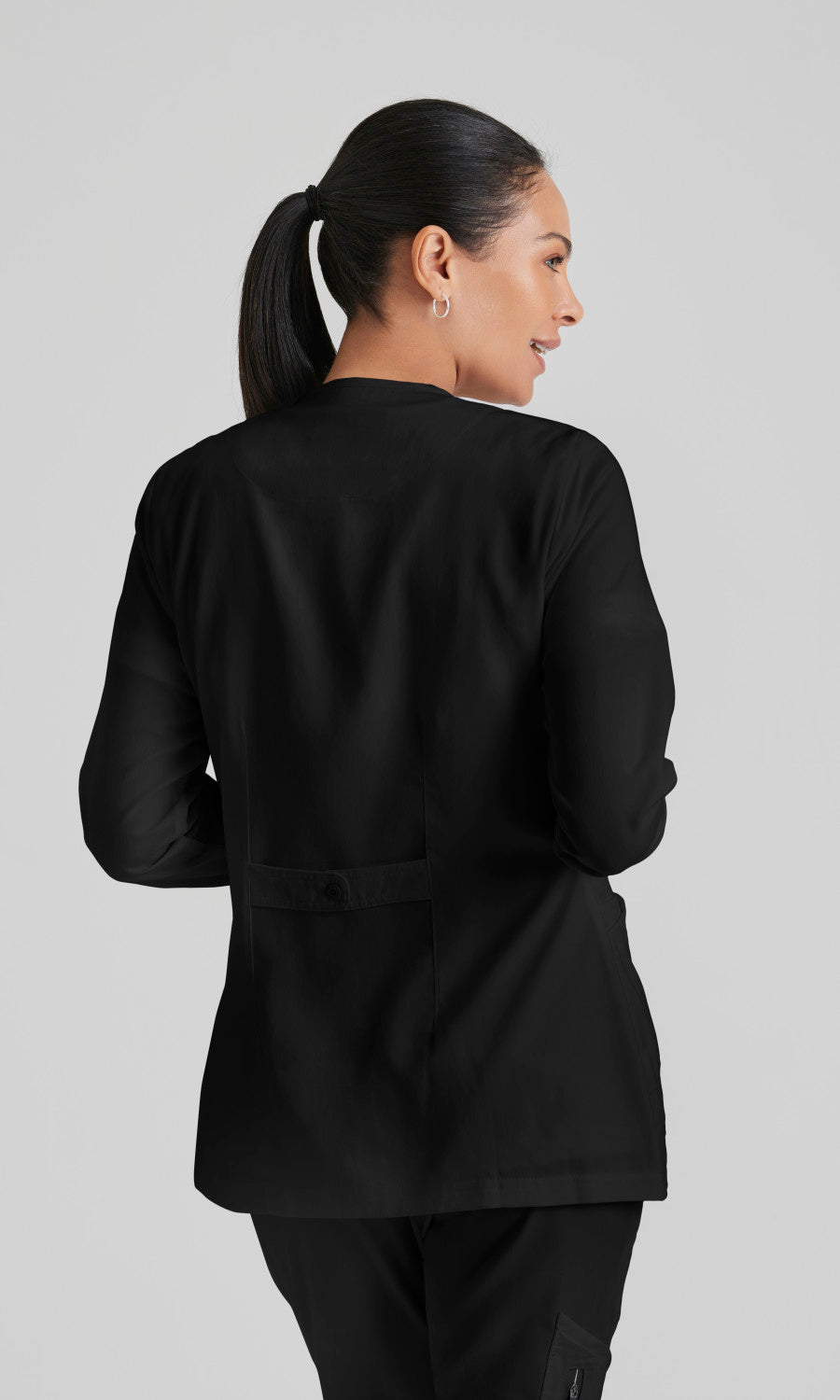 Grey's Anatomy 4450 Jamie Scrub Jacket Black