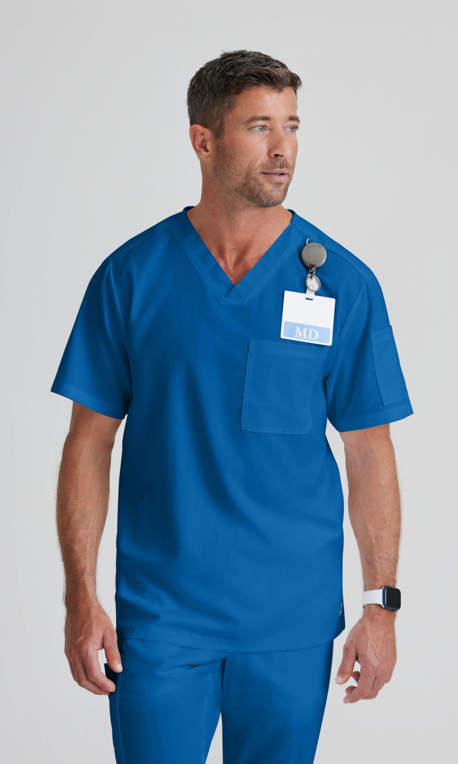 Grey's Anatomy GRT091 Evan Scrub Top New Royal