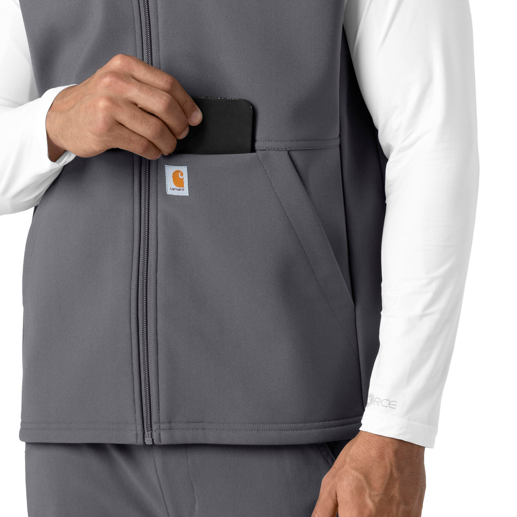Rugged Flex C82023 Men's Bonded Fleece Vest Pewter