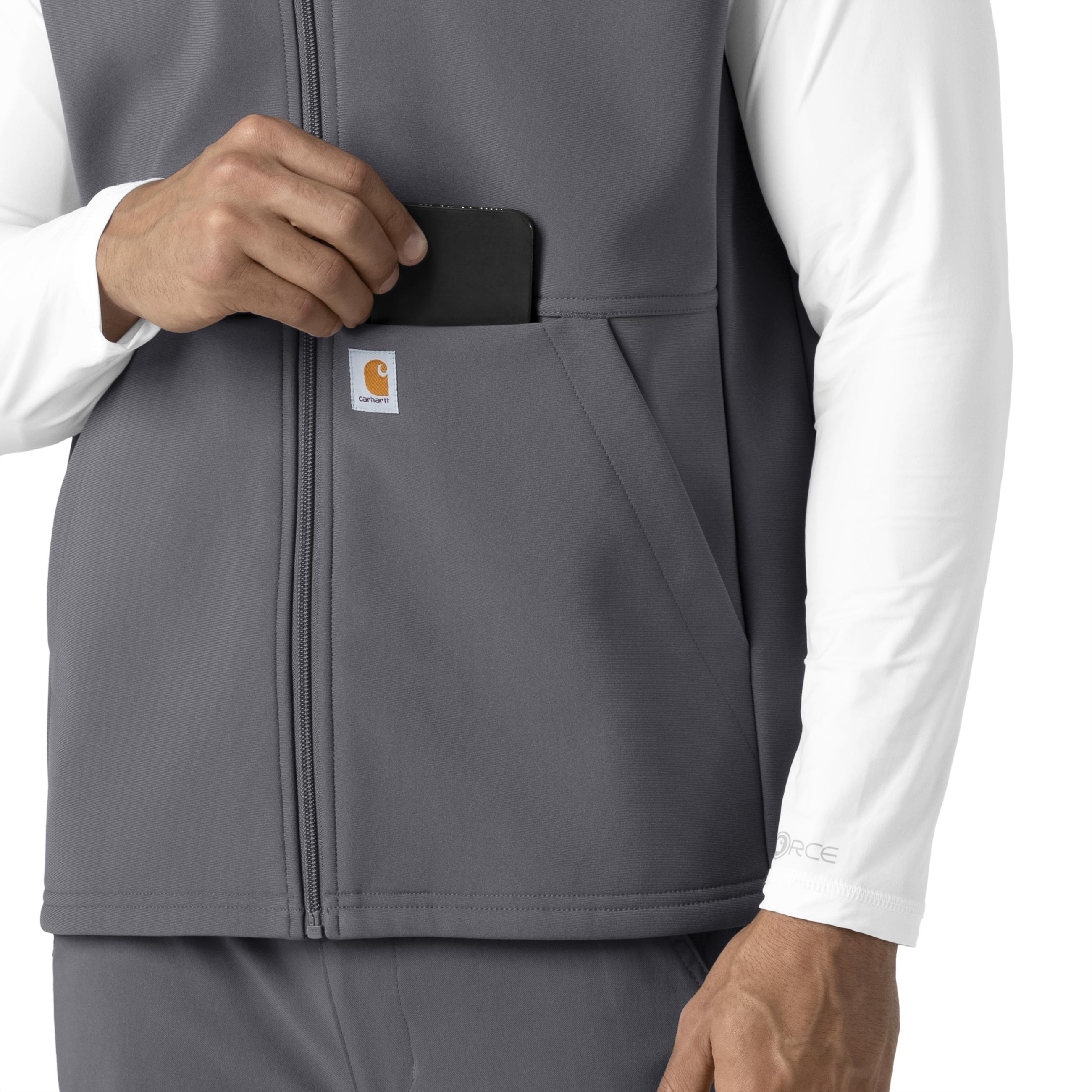 Rugged Flex C82023 Men's Bonded Fleece Vest Pewter