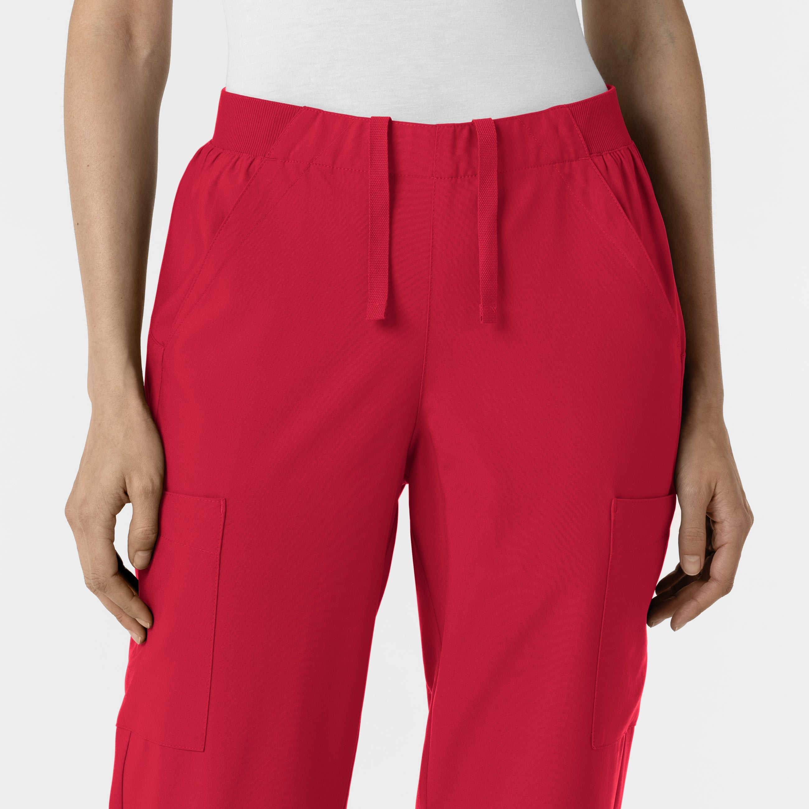 W123 5145 Cargo Utility Scrub Pants Red