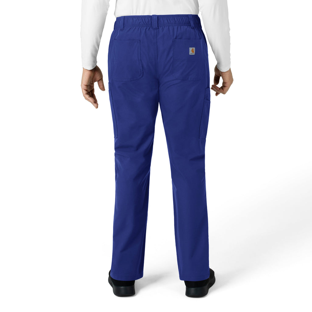 Force Essentials C56113 Men's Straight Leg Cargo Scrub Pants Galaxy Blue