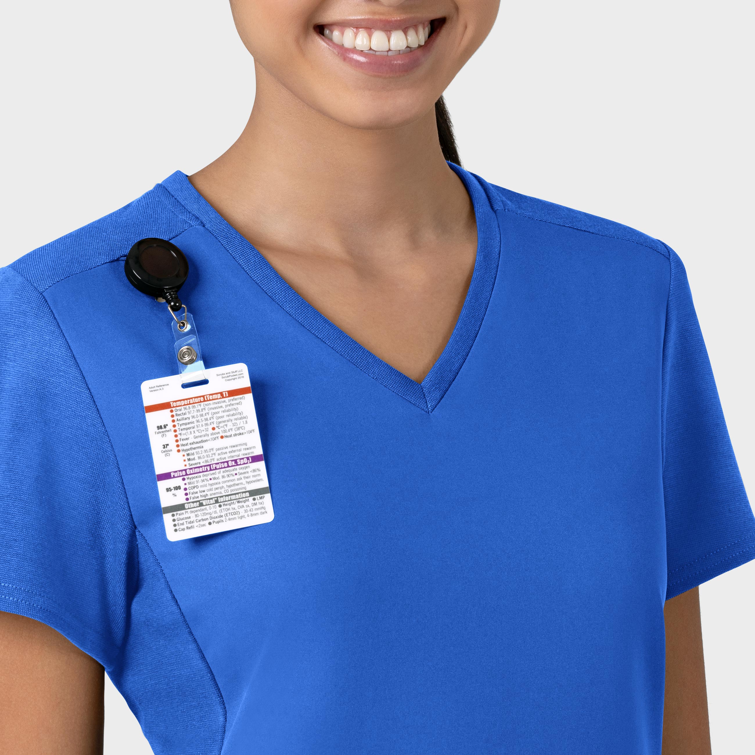 Thrive 6522 Flex-n-Reach V-Neck Scrub Top Royal
