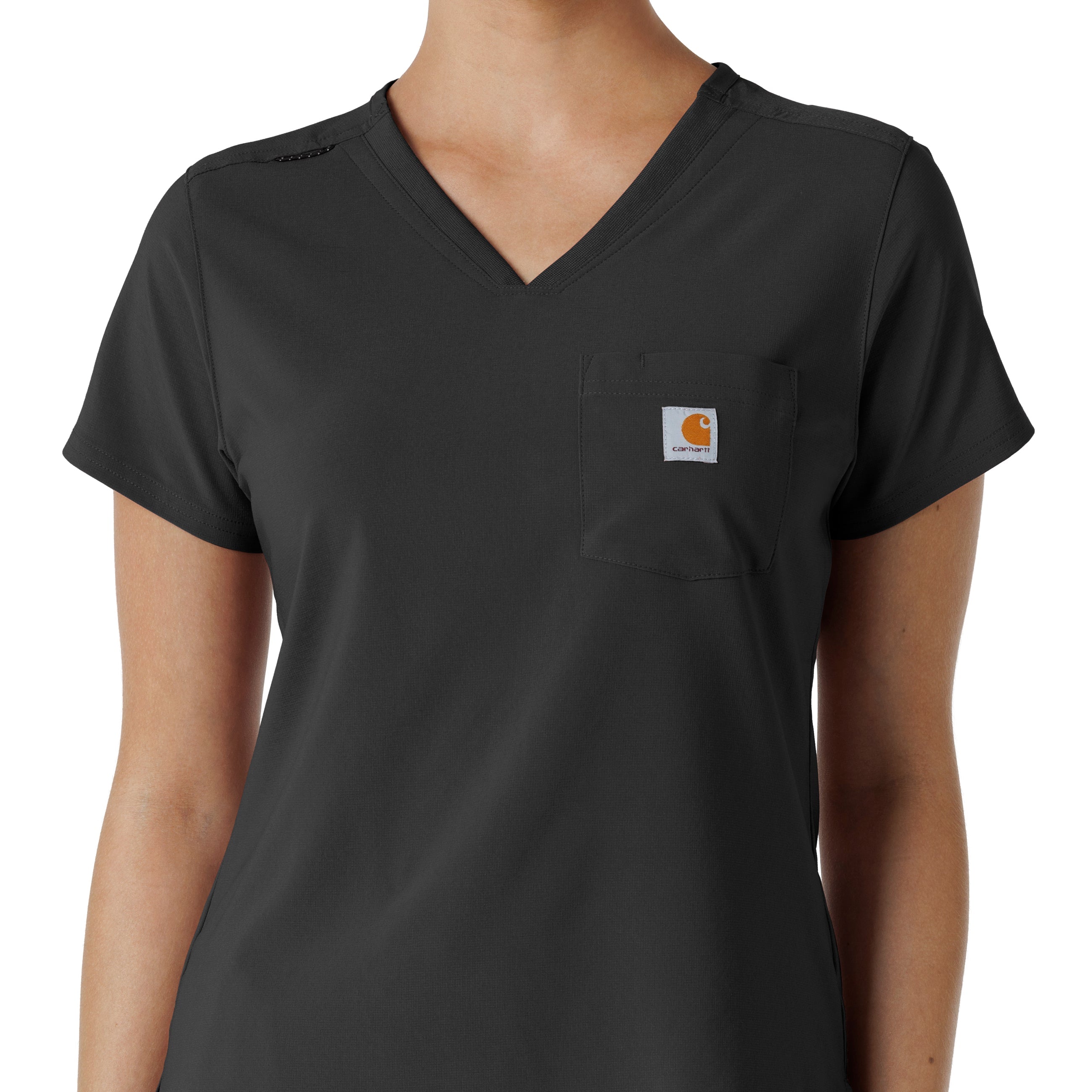 Force Cross-Flex C13410 Tuck-In Scrub Top Black