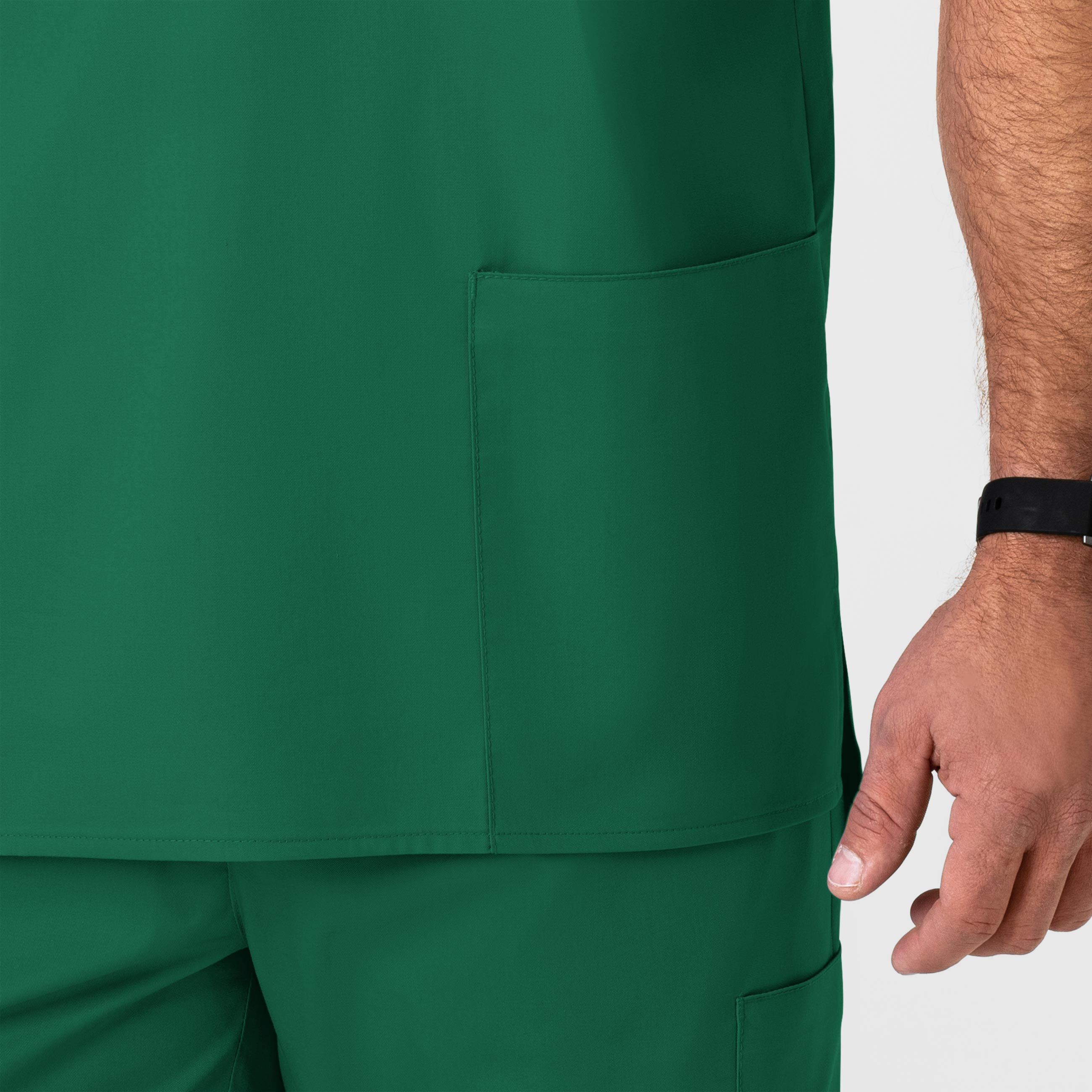 WonderWORK 103 Men's V-Neck Scrub Top Hunter