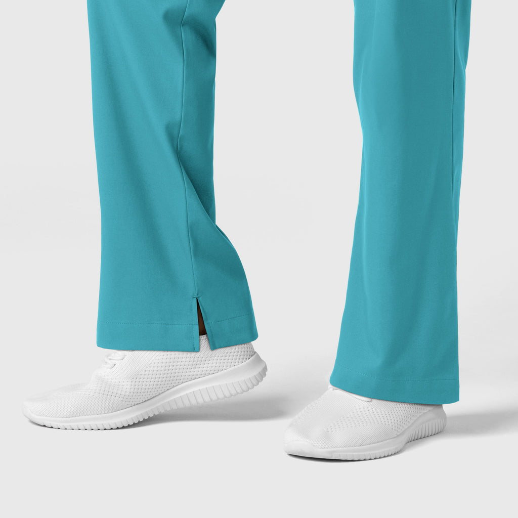 Boundless 5351 Men's Straight Leg Scrub Pants Teal