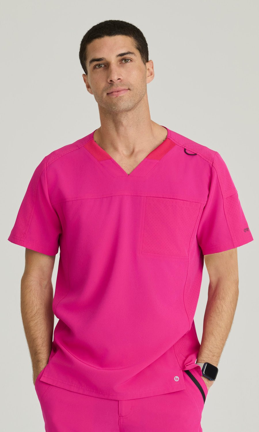 Barco One BOT195 Velocity Scrub Top Prestige Pink