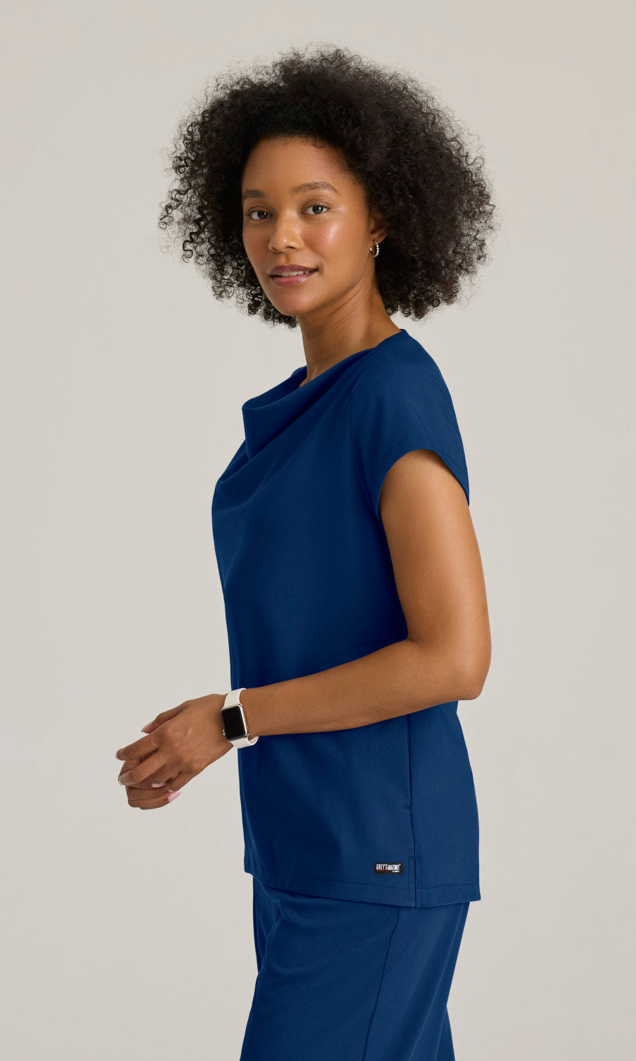Grey's Anatomy Stretch GRST246 Marisol Scrub Top Indigo