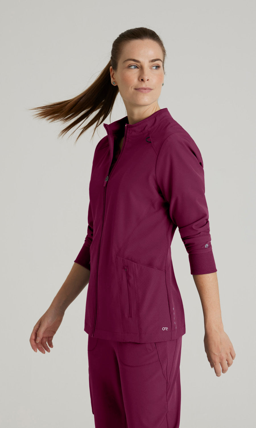 Barco One BOW894 Venture Scrub Jacket Wine
