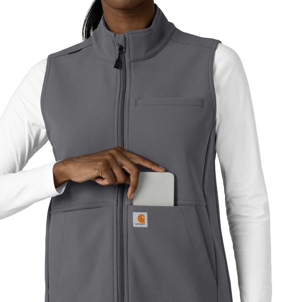 Rugged Flex C83023 Bonded Fleece Vest Pewter
