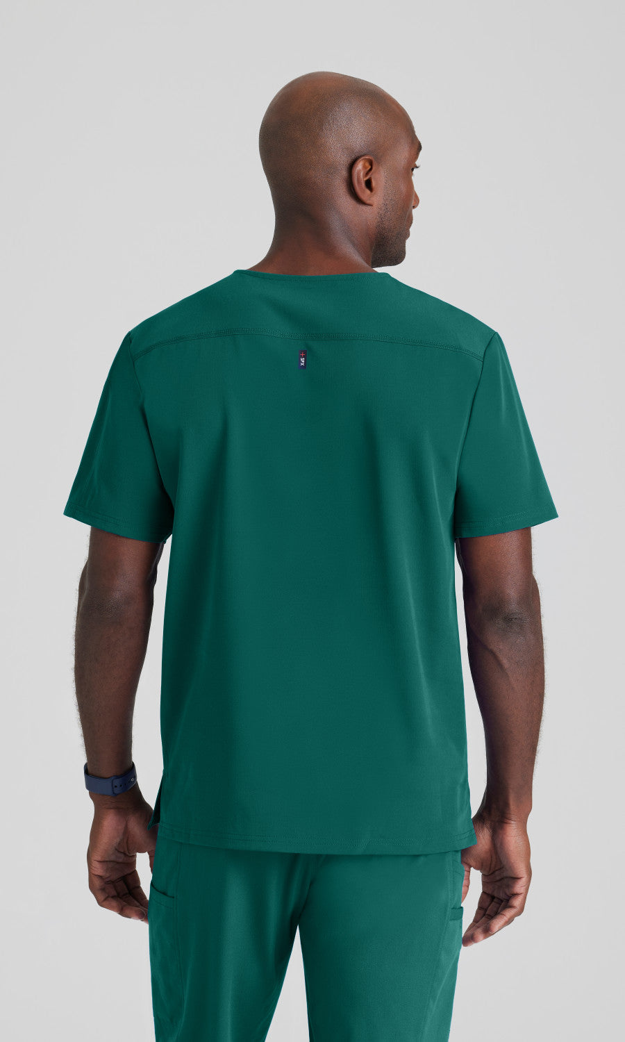 Grey's Anatomy Stretch GRST079 Murphy Scrub Top Hunter Green