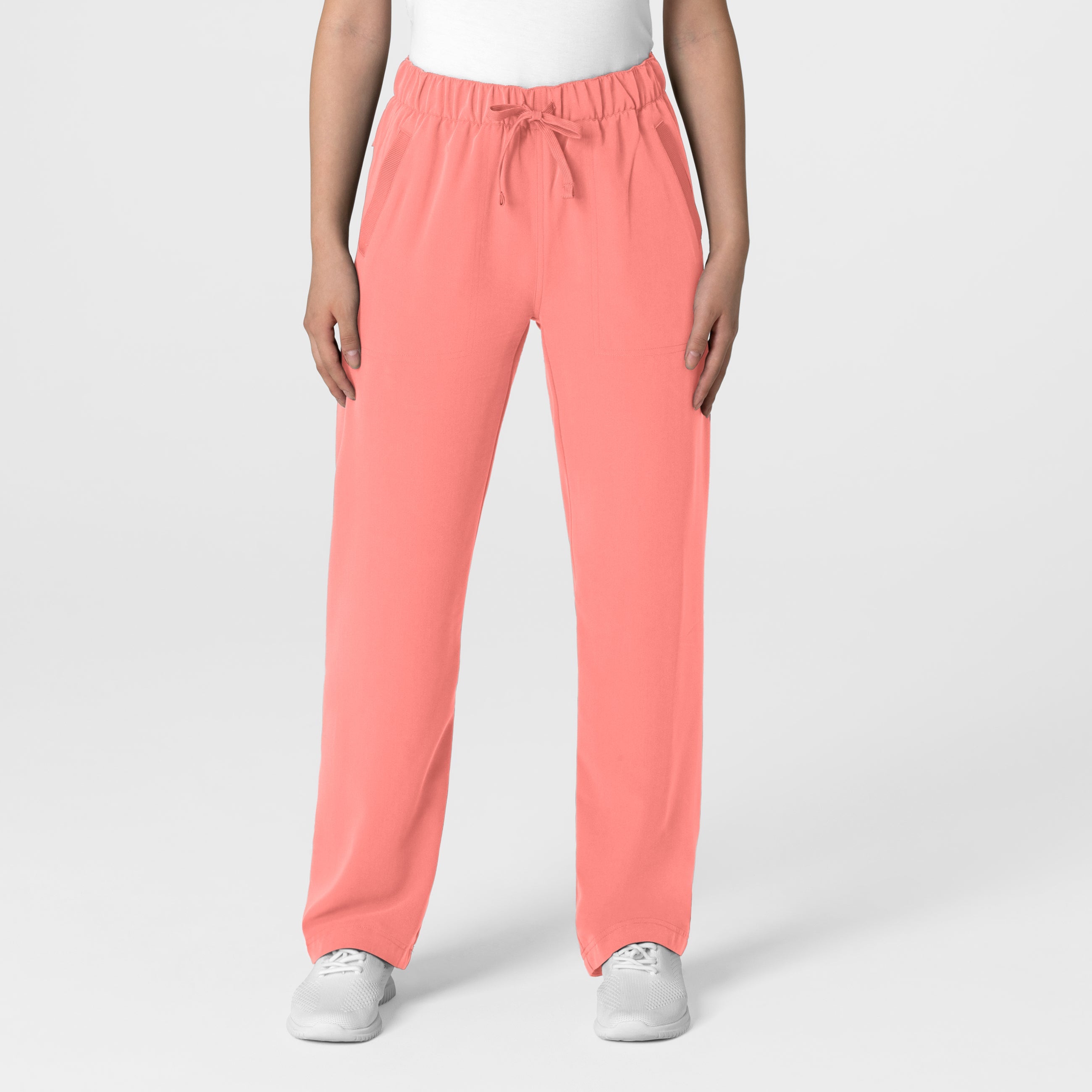 Nova 5232 Women's Stovepipe High-Low Hem Scrub Pants Paradise Pink