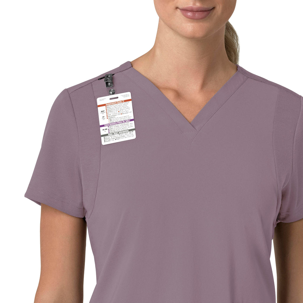 Force Cross-Flex C13210 Flex Panel V-Neck Scrub Top Lavender Mist