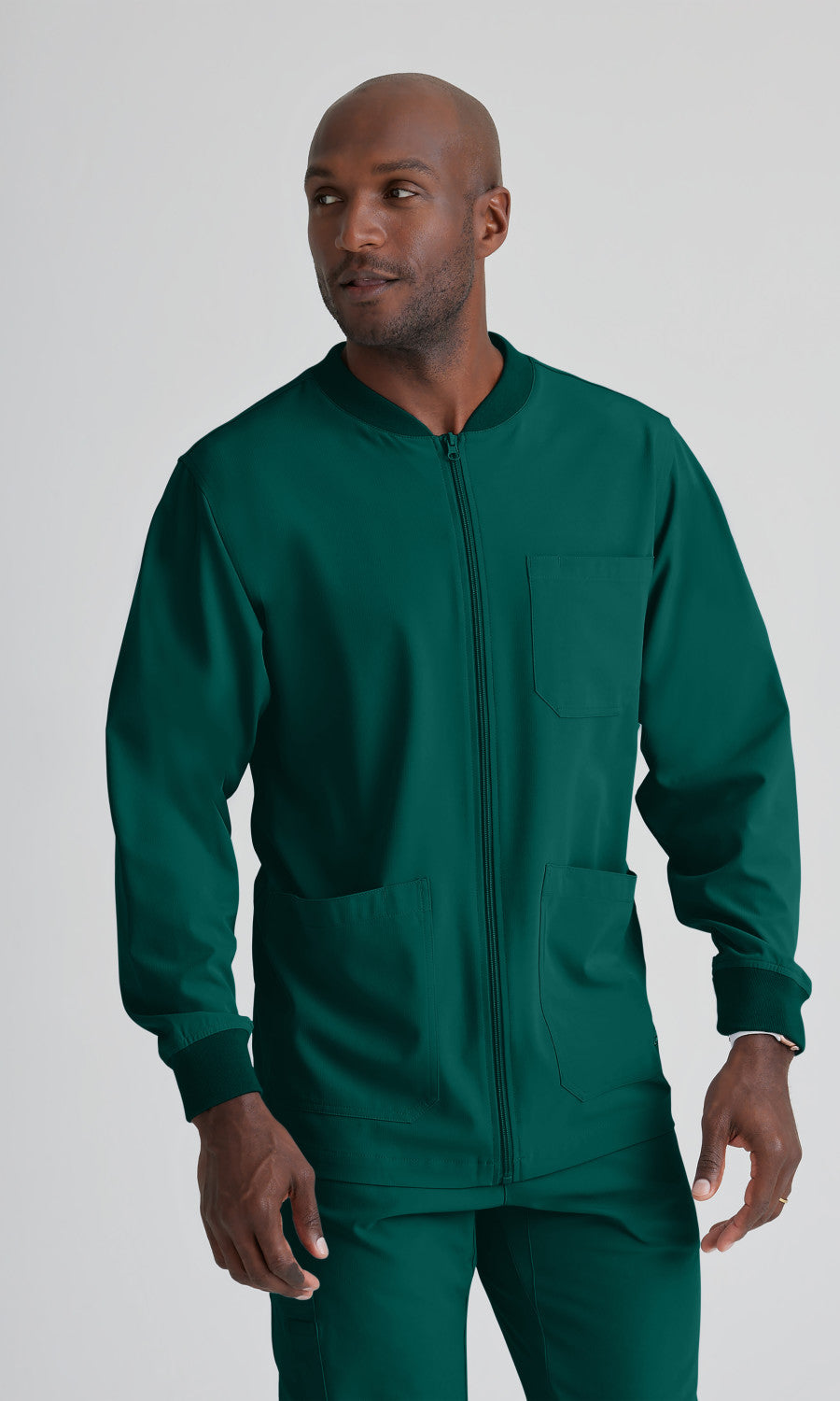 Skechers SK0408 Structure Scrub Jacket Hunter Green