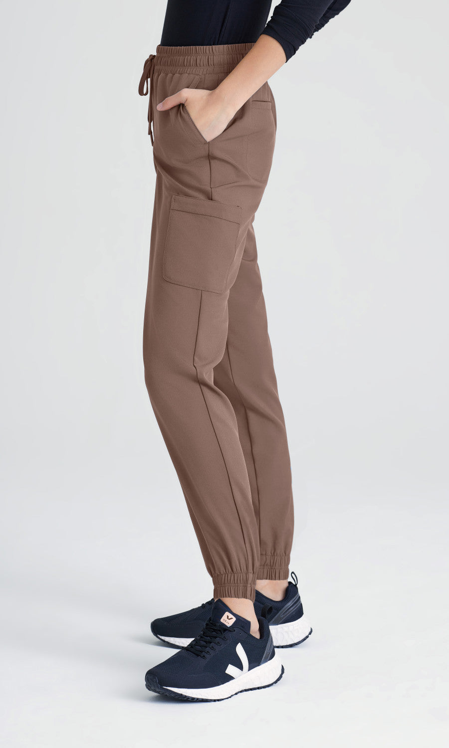 Grey's Anatomy Evolve GSSP625 Terra Scrub Joggers Driftwood