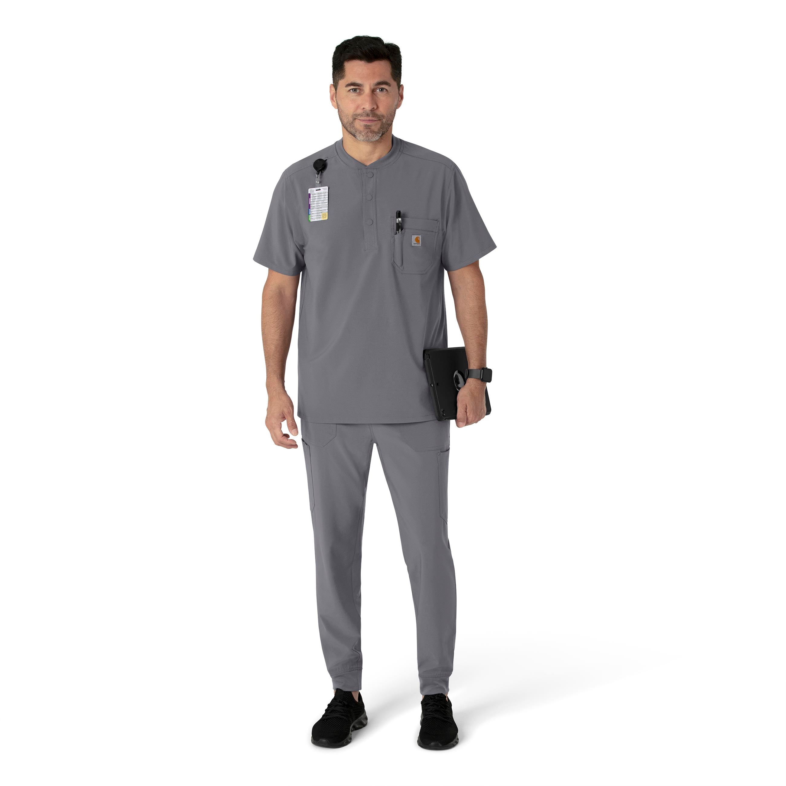 Force Cross-Flex C56310 Men's Jogger Scrub Pants Pewter