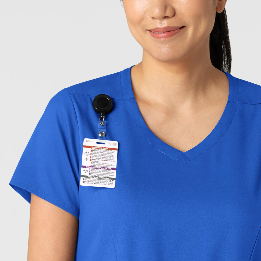 Boundless 6251 2-Pocket V-Neck Scrub Top Royal