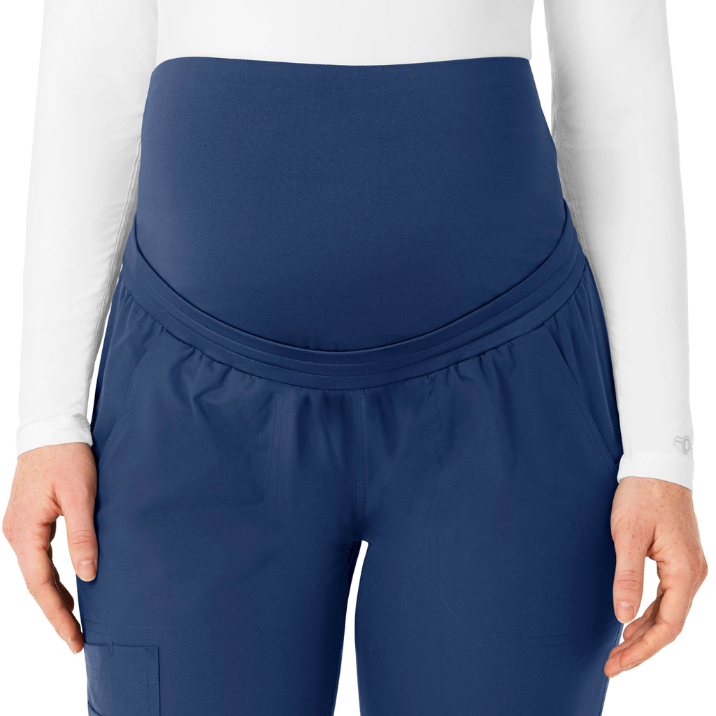 Force Essentials C54113 Maternity Jogger Scrub Pants Navy
